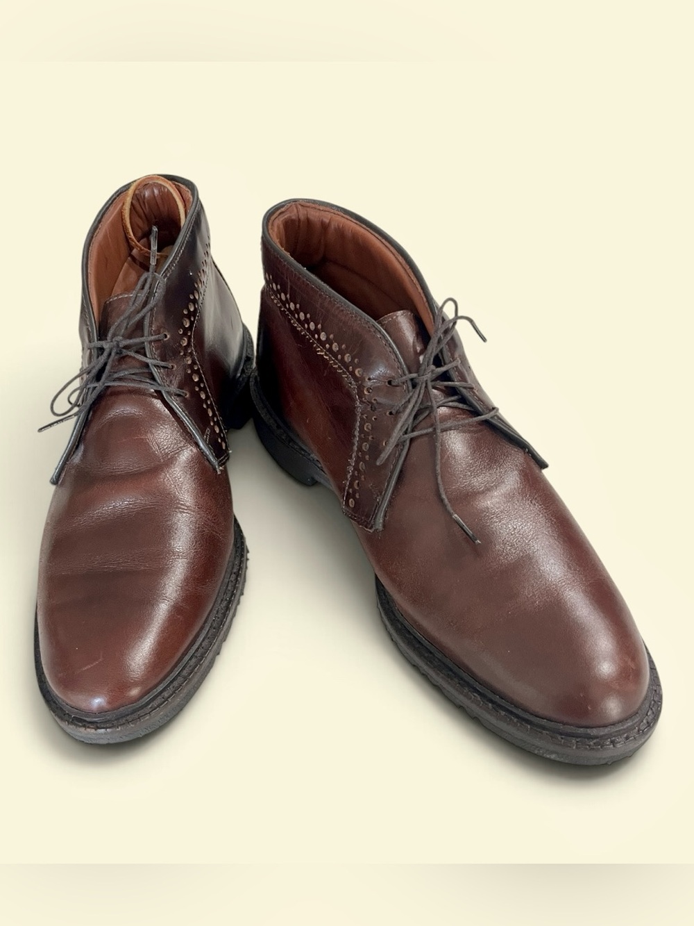 Allen Edmonds “Bellevue” Men’s Leather Chukka Boots in Dark Brown Size 11D